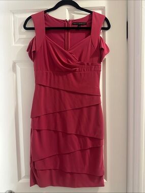 White House Black Market Cold-Shoulder Midi Dress